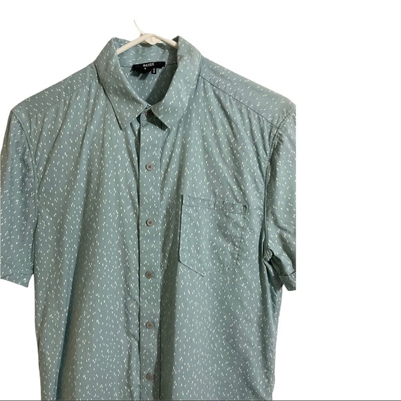 Paige Landon Mens print short sleeve shirt. Size Small Button down Rayon small - Picture 2 of 11